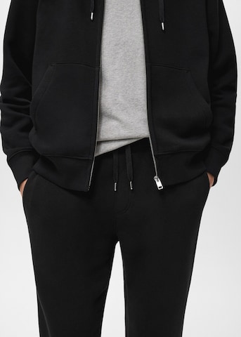 MANGO MAN Tapered Pants 'Cohen' in Black