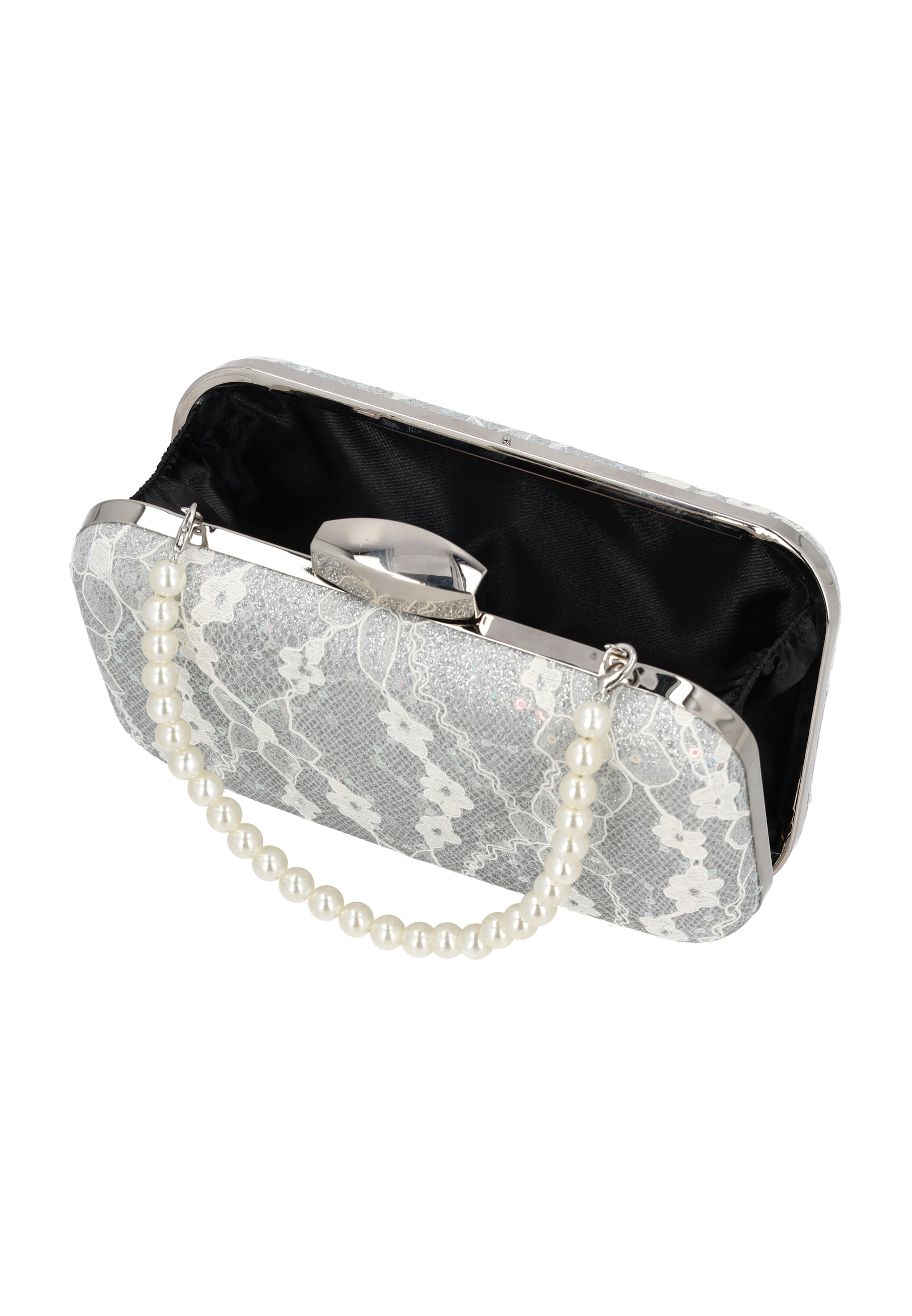 faina Clutch in Silber