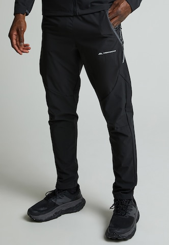 MONTERRAIN Tapered Hose in Schwarz: Vorderseite