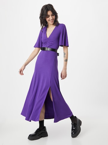 PATRIZIA PEPE - Vestido em roxo: frente