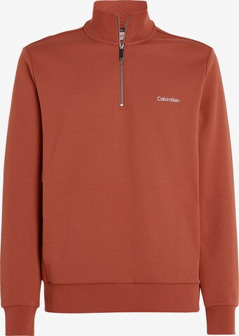 Sweat-shirt Calvin Klein en marron : devant