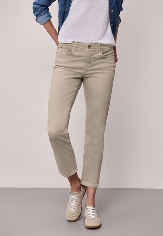 STREET ONE Slim fit Jeans 'Tilly' in Beige: front