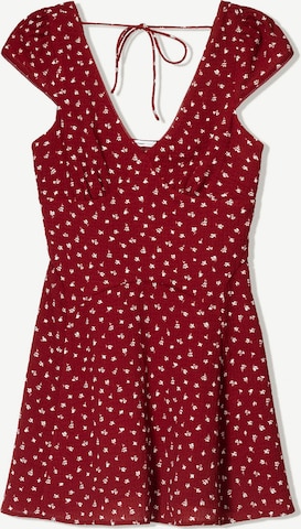 Bershka Letní šaty – červená: přední strana