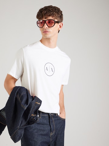 ARMANI EXCHANGE Shirt in White: front