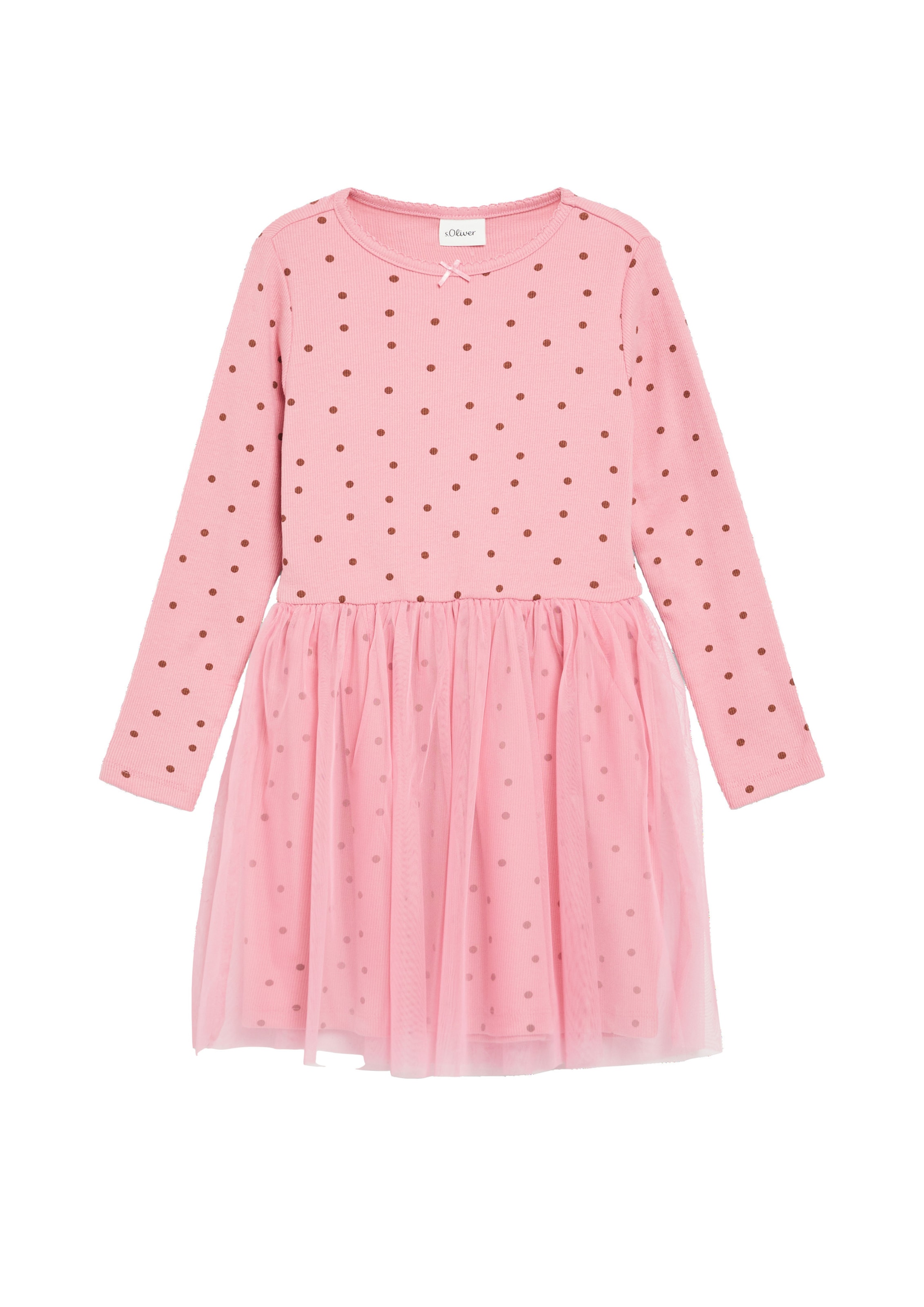 s.Oliver Robe en 104 en chocolat / rose, Vue avec produit