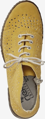 Rieker Lace-Up Shoes 'M1835' in Yellow