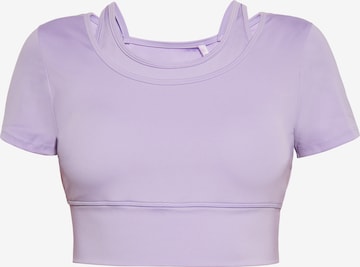 T-shirt IZIA en violet : devant