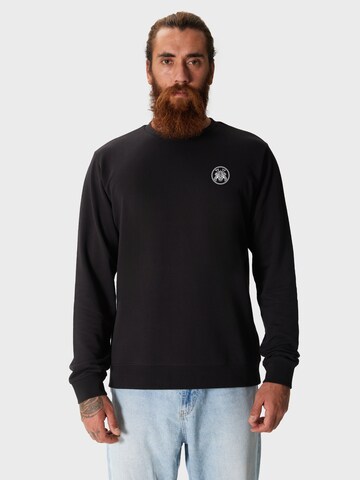 Oldskull Sweatshirt 'Samurai' in Black: front