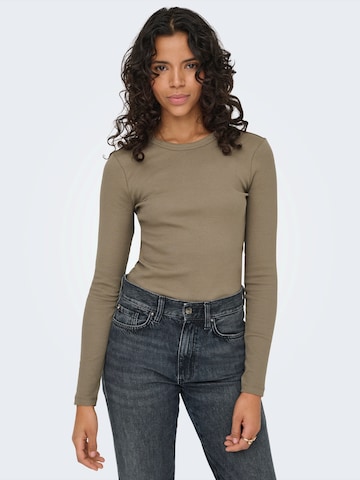 ONLY Shirt 'ONLVAL' in Brown