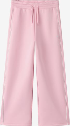 NAME IT - Pierna ancha Pantalón en rosa: frente