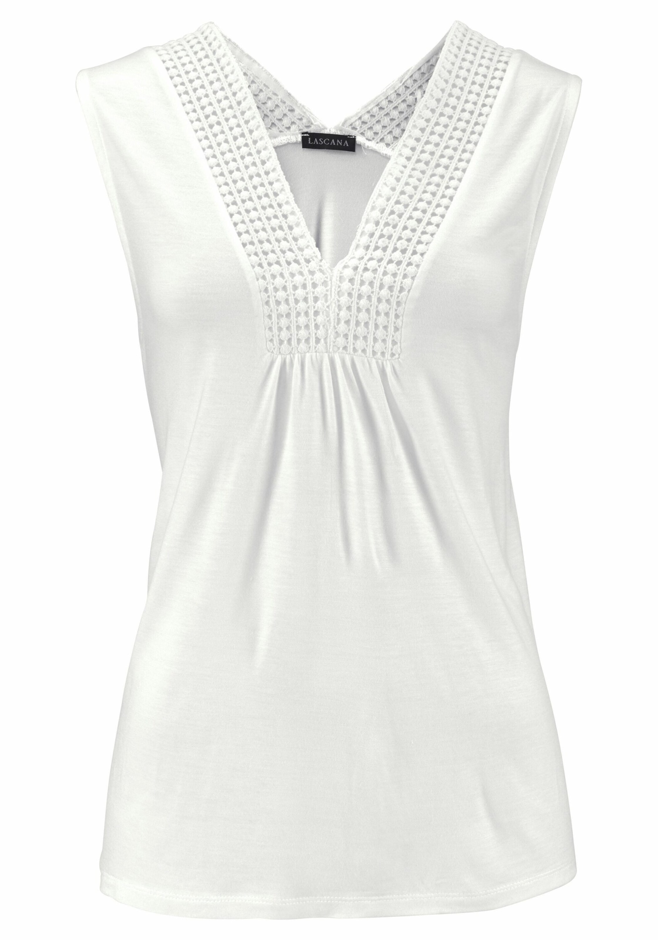 LASCANA Top in Weiß: Vorderseite