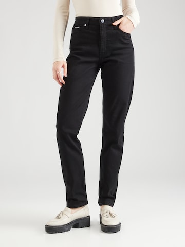 Calvin Klein Regular Jeans in Zwart: voorkant