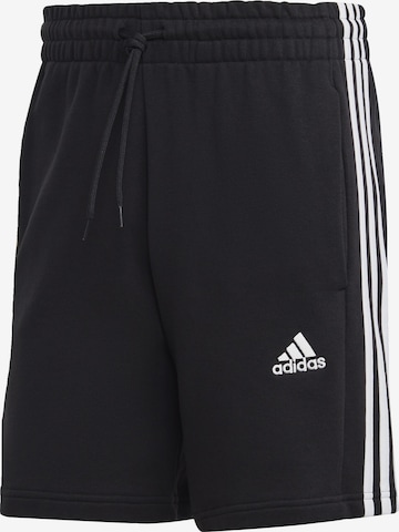 ADIDAS SPORTSWEAR Regular Workout Pants 'Essentials' in Black: front