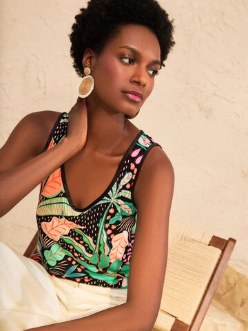 love & roses Top in Zwart