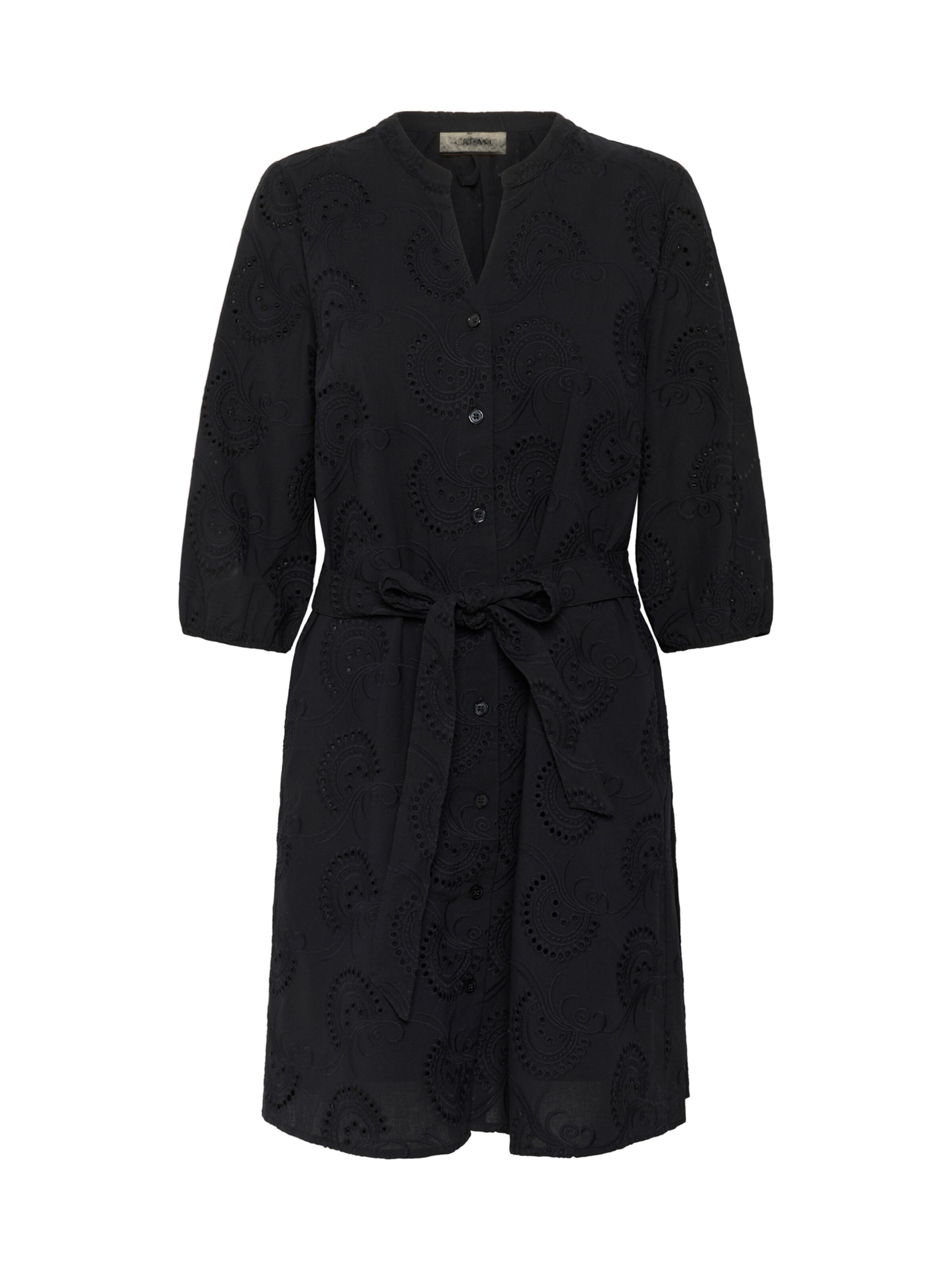 Cream Blousejurk 'Delia' in Zwart: voorkant