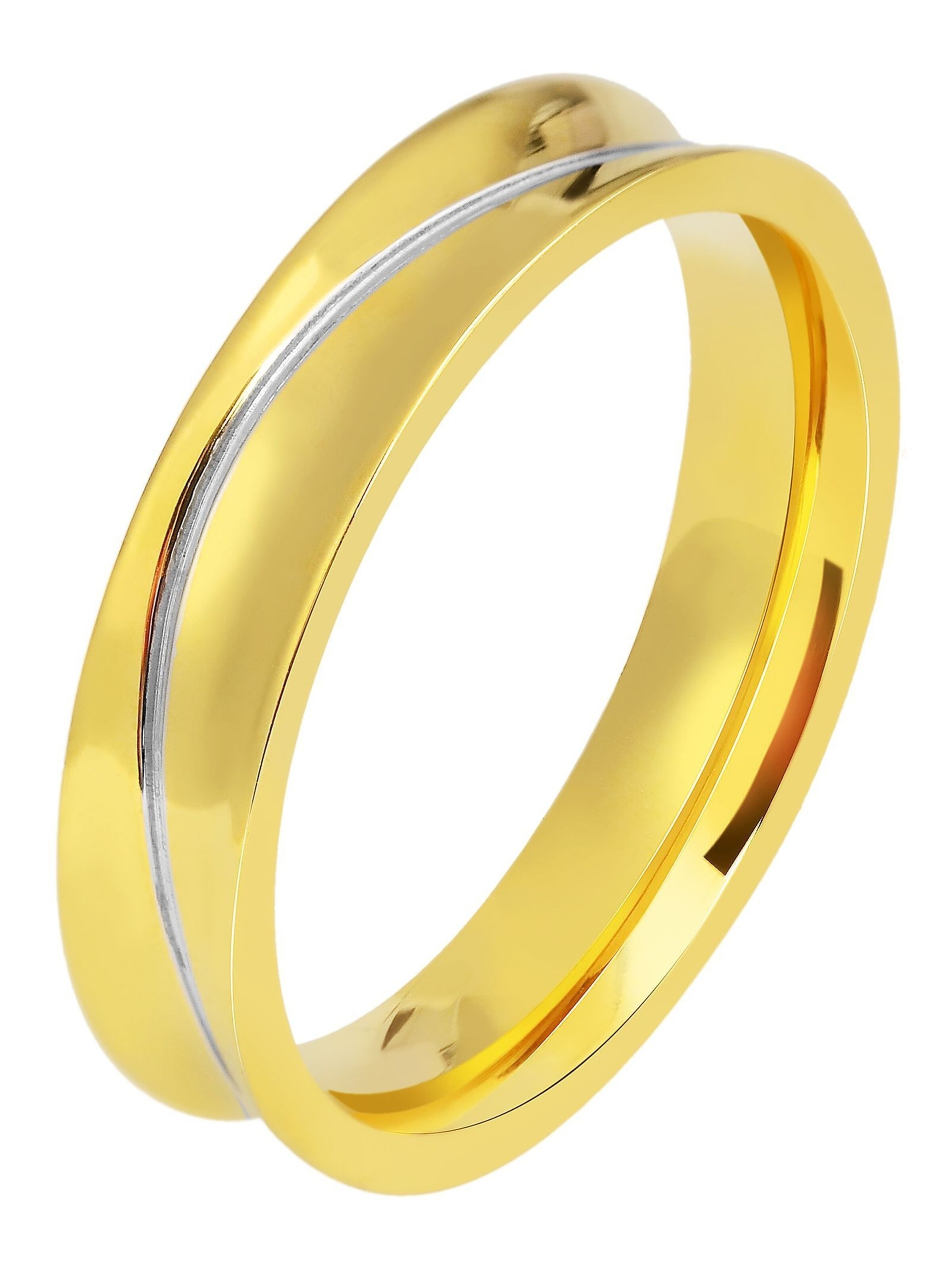 Akzent Ring 'Addison, langlebig' in Gold: front