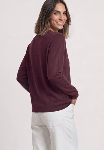STREET ONE Dolman Pullover mit Boat Neck in Rot