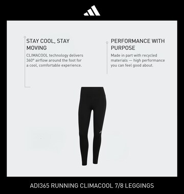 Skinny Pantaloni sportivi 'Adi365' di ADIDAS PERFORMANCE in nero