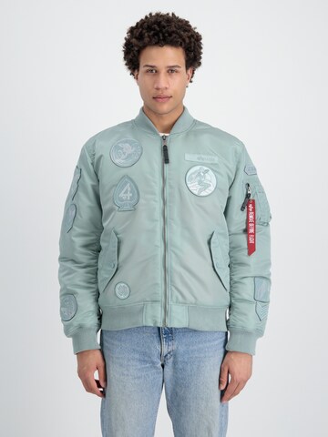 ALPHA INDUSTRIES Átmeneti dzseki 'MA-1' - zöld: elől