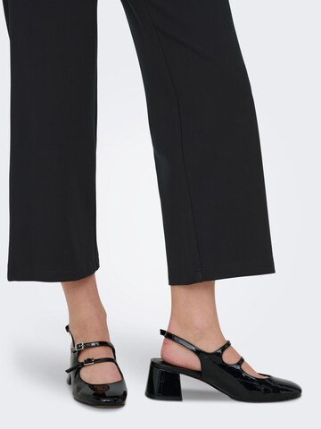 ONLY Wide leg Trousers 'ONLPoptrash' in Black