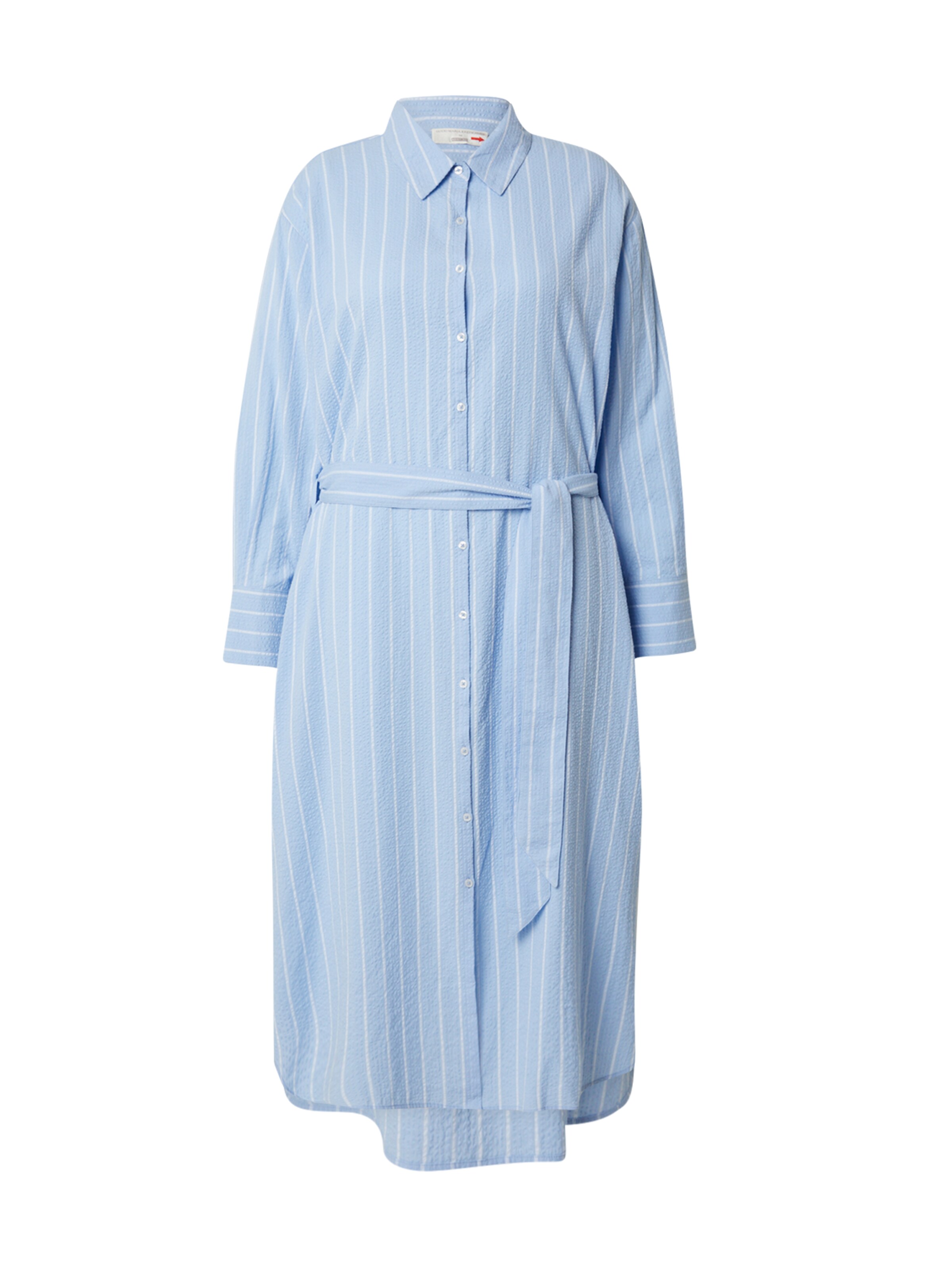 Rochie tip bluză 'Jeanette' de la Guido Maria Kretschmer Curvy pe albastru: față