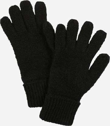 Gants 'PYRON' PIECES en noir : devant