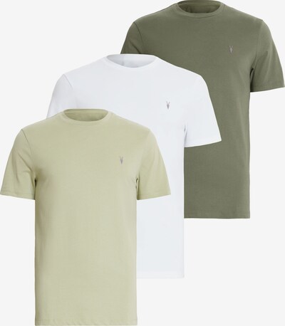 AllSaints T-shirt 'BRACE' i khaki / oliv / vit, Produktvy