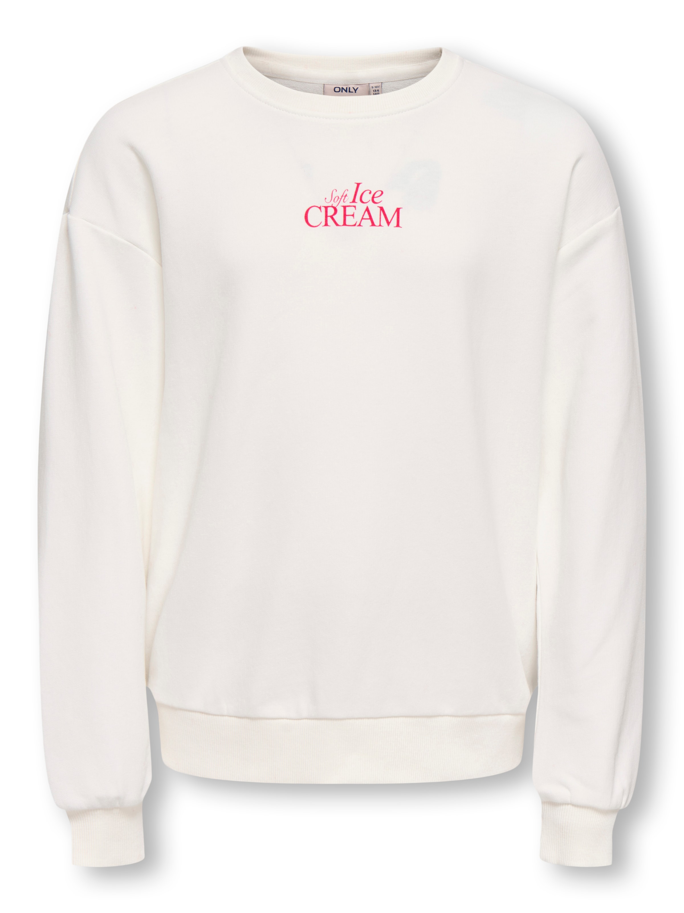 ONLY GIRLS Sweatshirt in Weiß: Vorderseite