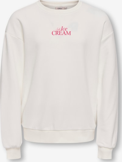 ONLY GIRLS Sweater majica 'KOGPhilea' veličine 122-128 u bež / roza / svijetloroza / prljavo bijela, Pregled proizvoda