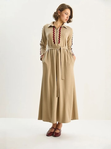 Bianco Lucci Blousejurk in Bruin