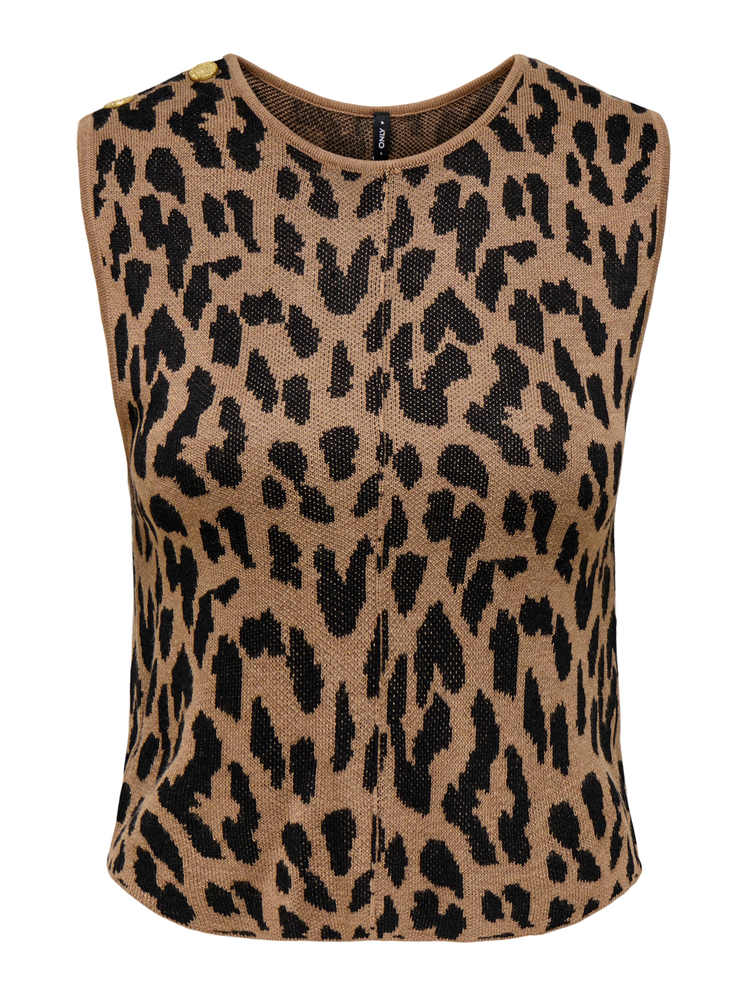 ONLY Πλεκτό τοπ 'ONLVienna' σε καφέ: μπροστά