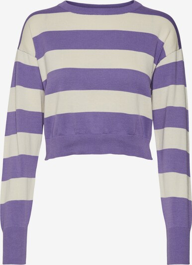 Noisy may Sweater 'Zoe' in Purple / White, Item view