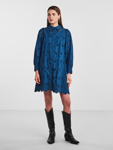 Y.A.S Shirt Dress 'TEALA' in Blue