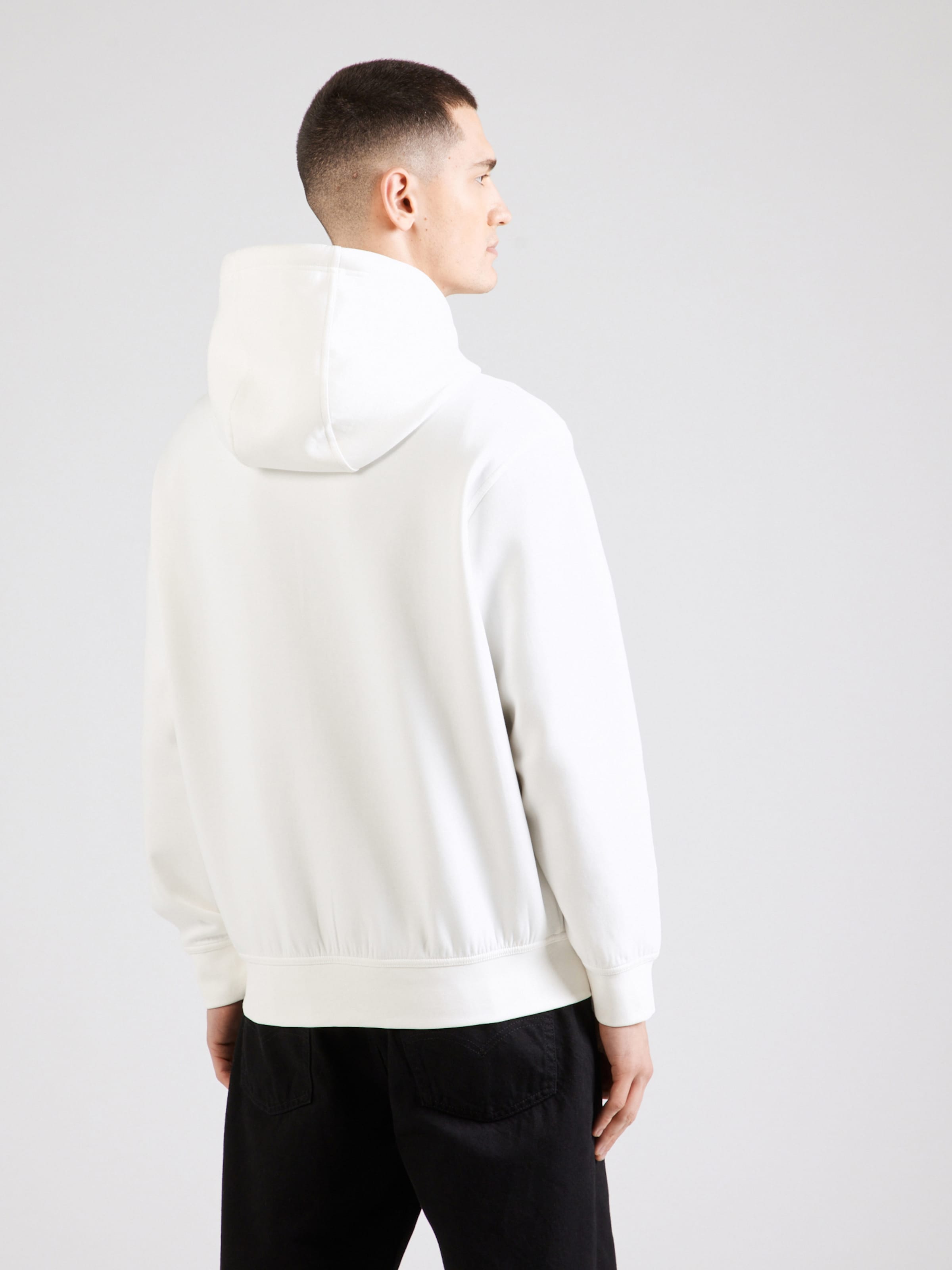 ARMANI EXCHANGE Zip-Up Hoodie in Off White | ABOUT YOU