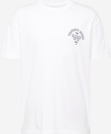 T-Shirt Tommy Jeans en blanc : devant