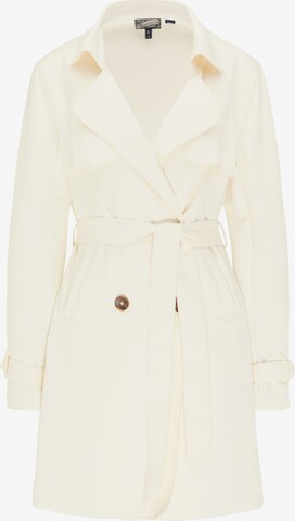 DreiMaster Vintage Between-Seasons Coat in White: front