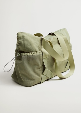 MANGO Bolso deportivo en verde oscuro