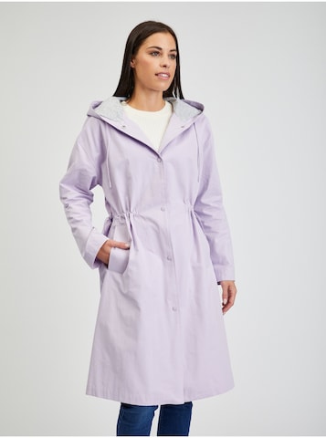 Orsay Between-Seasons Coat in Purple: front