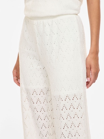 VILA - Pierna ancha Pantalón 'VIAmalina' en blanco