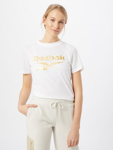 T-shirt Reebok en blanc : devant