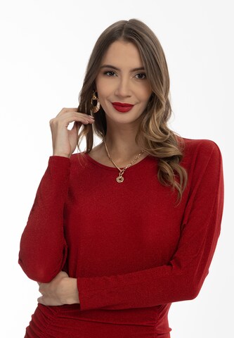 faina - Vestido em vermelho