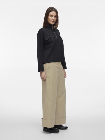VILA - Pierna ancha Pantalón en gris