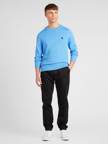 TOMMY HILFIGER Pullover in Blau