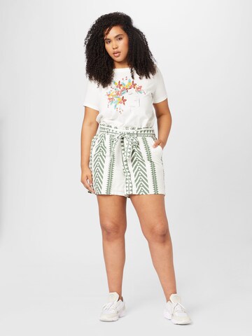 Vero Moda Curve Regular Shorts 'Dicthe' in Weiß