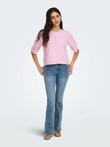 JDY Knit Cardigan 'JDYRUE' in Pink