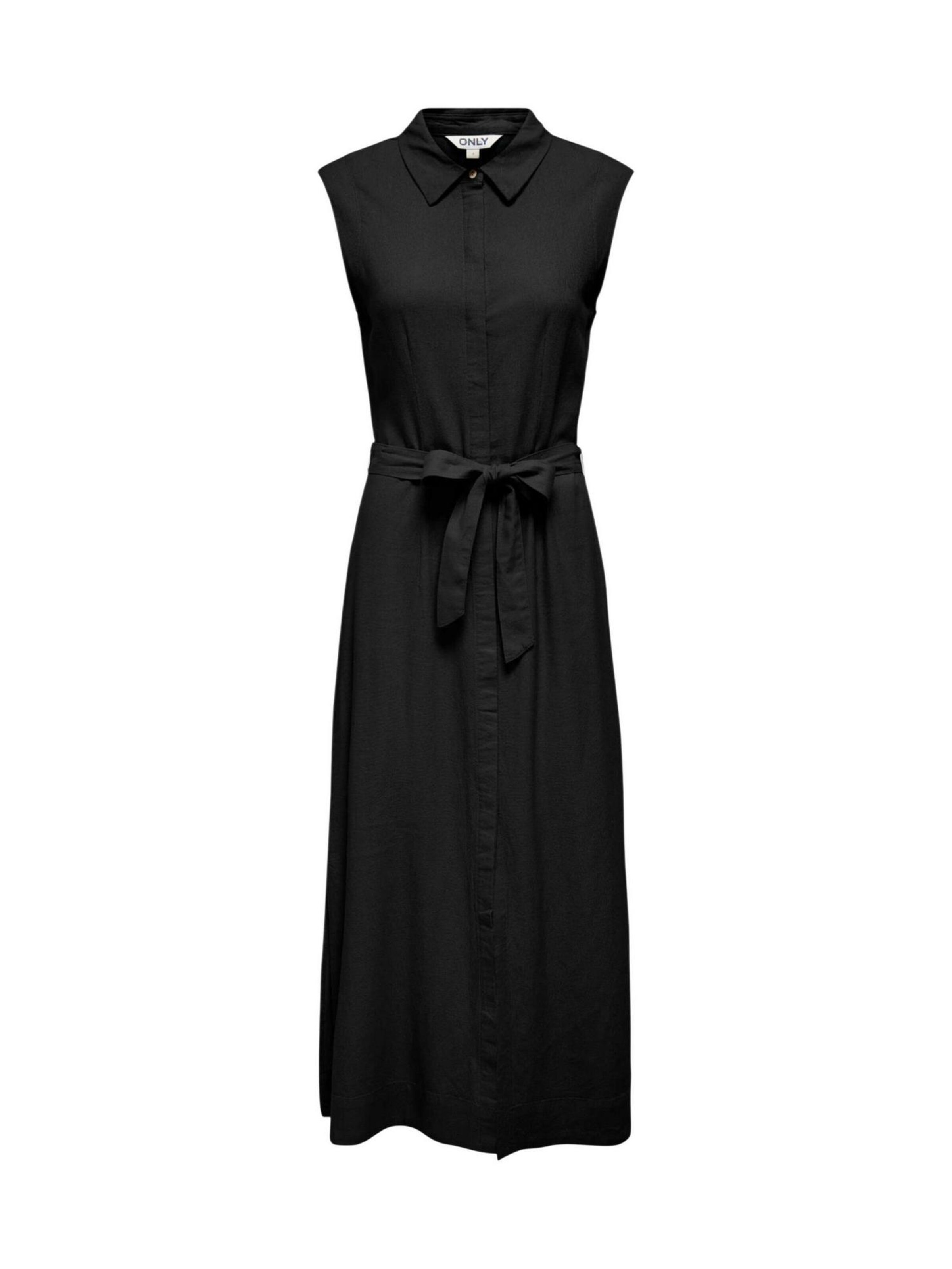 Abito 'Onlgoa Sl Linen Bl Shirt Dress Cc Pnt 15363697' in 34 ONLY di colore nero, Visualizzazione prodotti