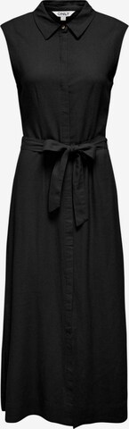 Abito 'Onlgoa Sl Linen Bl Shirt Dress Cc Pnt 15363697' di ONLY in nero: frontale