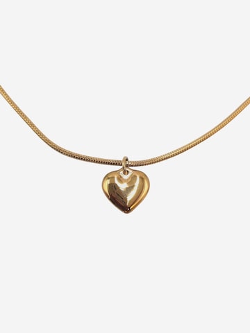 Lakris Jewelry Kæde 'BOLD HEART' i guld