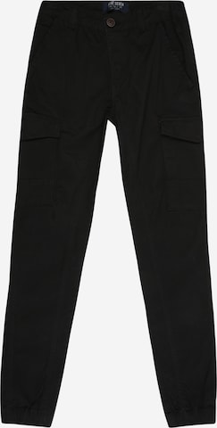 BLUE SEVEN - Tapered Pantalón en negro: frente
