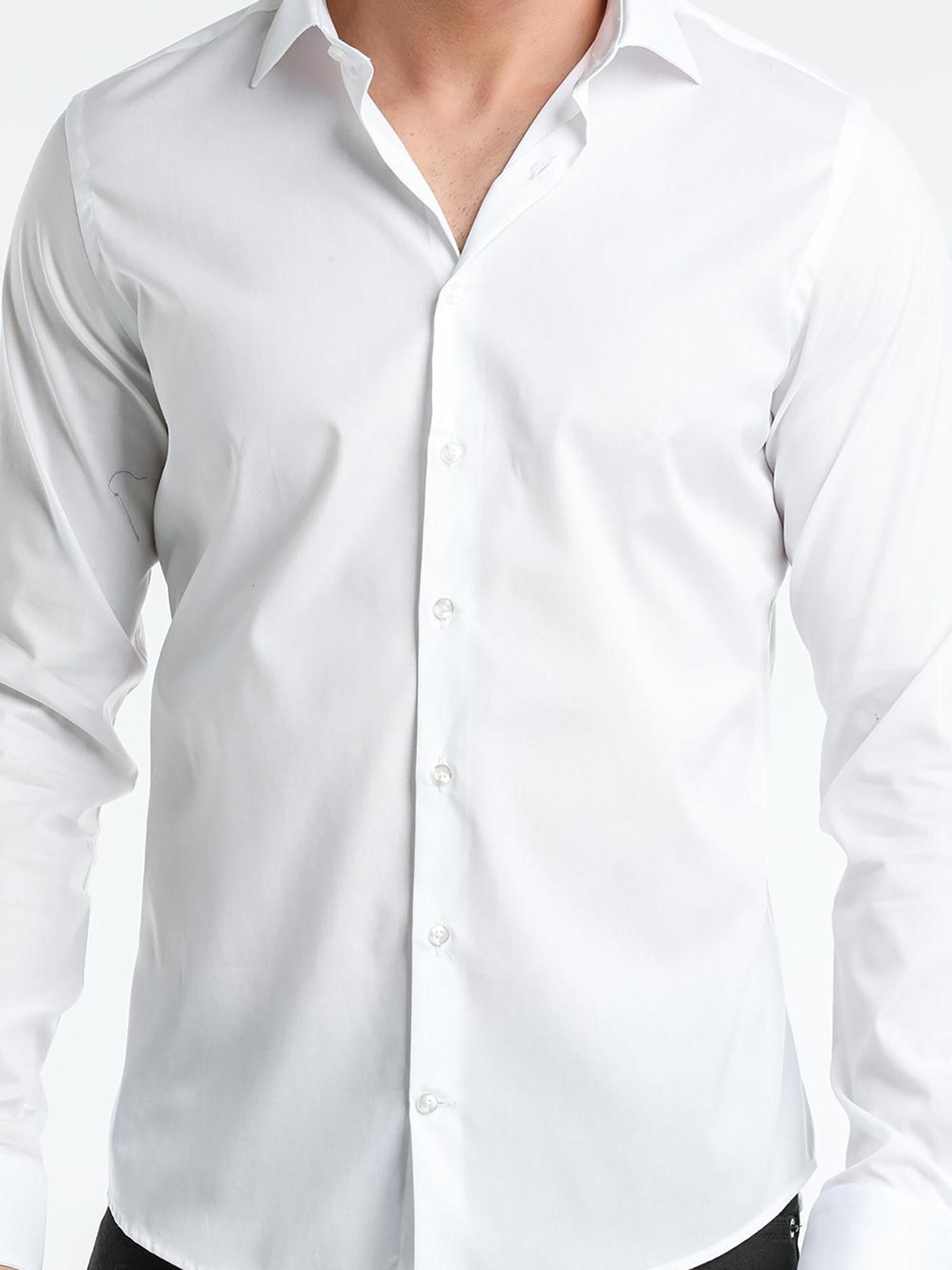 Slim fit Camicia business 'Firenze Essentials Poplin Stretch Man Shirt Light Blue' di 7Camicie in bianco